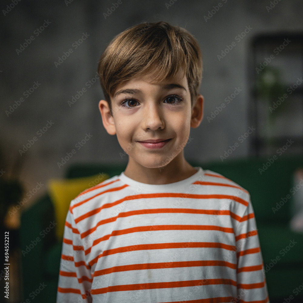 boy caucasian child seven years old kid at home schoolboy portrait boy caucasian child seven years old kid at home schoolboy portrait