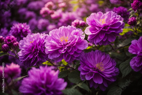  Shot of purple flowers 