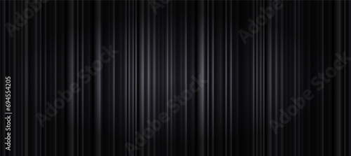 Elegant black curtains set the stage for a grand performance, perfect for theater, opera, or cinema scenes.