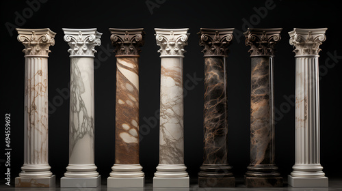 Marble columns