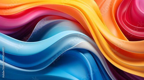 Vibrant Abstract Color Waves Background