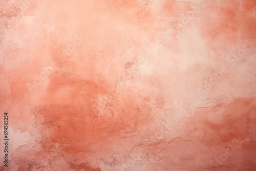 Grunge wall, peach fuzz trendy color concept. Background with selective focus and copy space