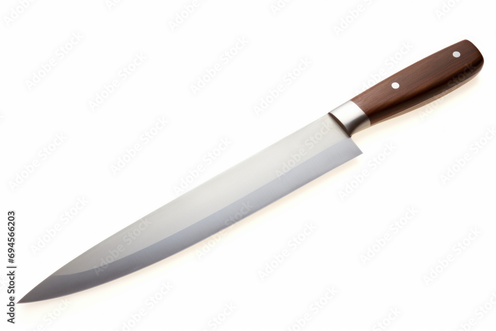 Chef kitchen knife isolated on white background Chef kitchen knife isolated on white background