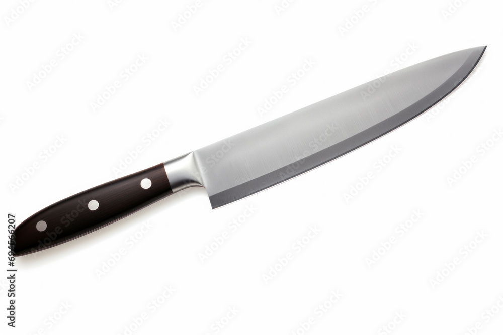 Chef kitchen knife isolated on white background Chef kitchen knife isolated on white background