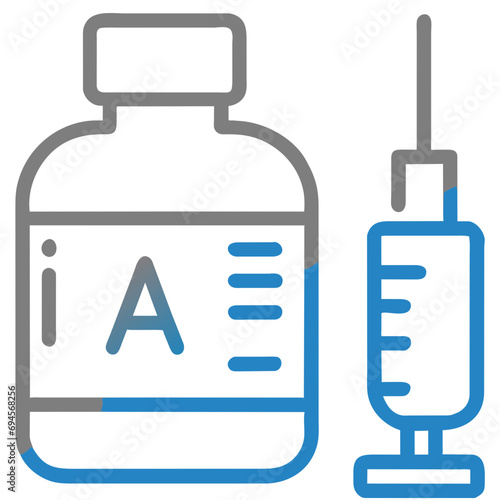 Syringe and Medicine Icon