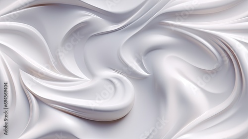 the texture of white lotion beauty skincare cream, cosmetic product as a background, capturing its smooth and creamy essence for a visually appealing composition. SEAMLESS PATTERN. SEAMLESS WALLPAPER. photo