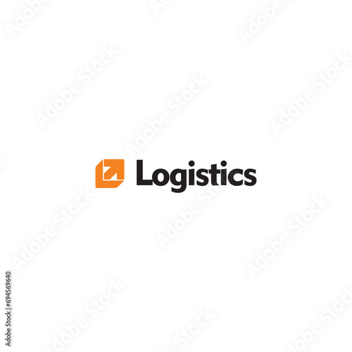 Logistics aero direction logo design timeless emblem brand identity logotype abstract minimalist monogram typography vector editable