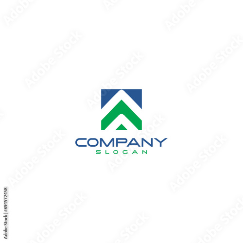 Home Rooftop property innovative real estate logo design timeless emblem brand identity logotype abstract minimalist monogram typography vector editable