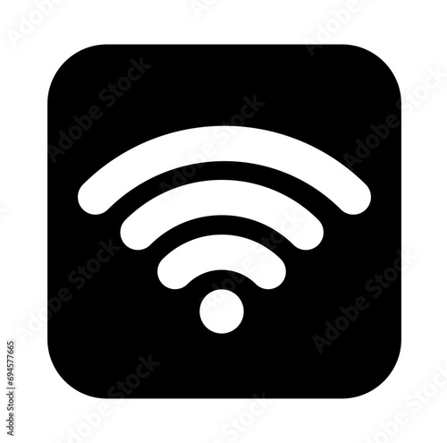 Wallpaper Mural wireless line icon, wifi outline vector sign, linear style pictogram isolated on white. logo illustration Torontodigital.ca