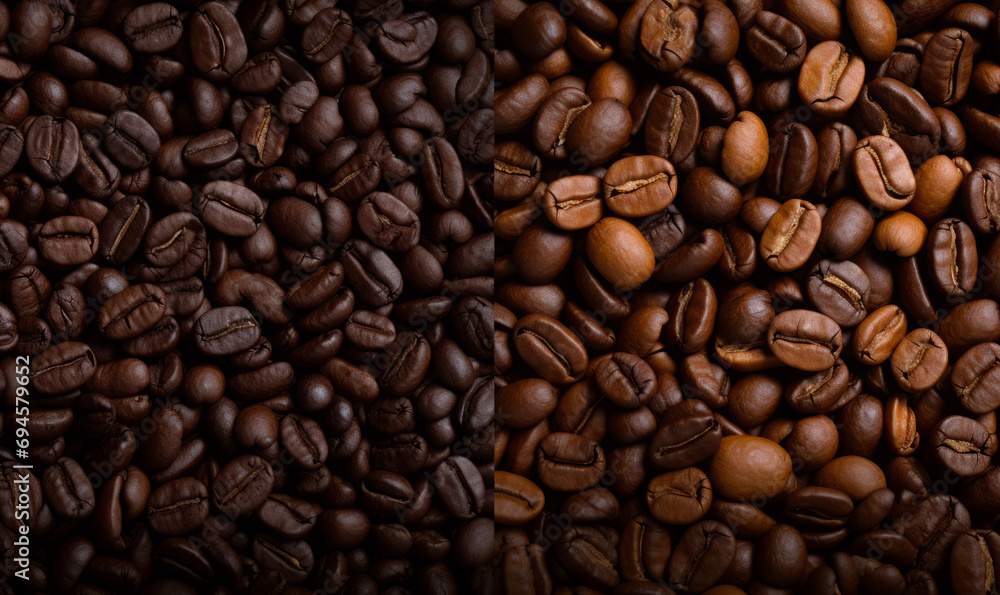 Top view coffee beans Top view coffee beans