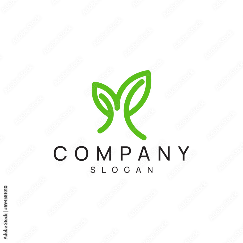 Leaf tree green health organic pure nature logo design vector Leaf tree green health organic pure nature logo design vector