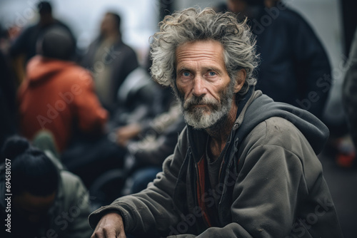 A local organization providing free healthcare services to the homeless, addressing the unique medical needs of this population. Generative Ai. photo
