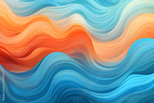 abstract relaxing tranquil wavy background with soft flowing waves