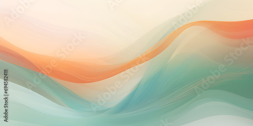 abstract relaxing tranquil wavy background with soft flowing waves