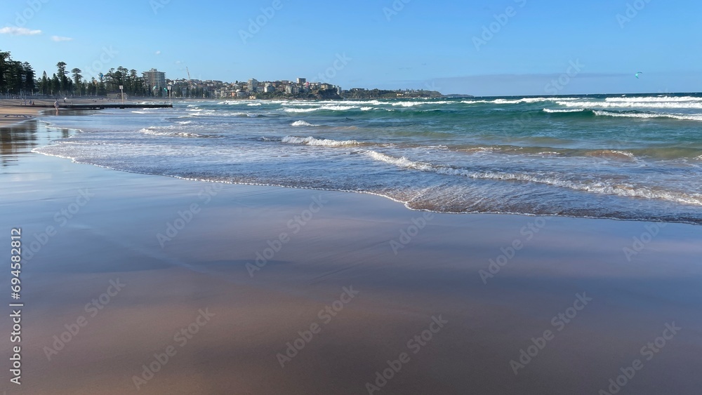 Manly Beach Sydney Australia beautiful waves and surf