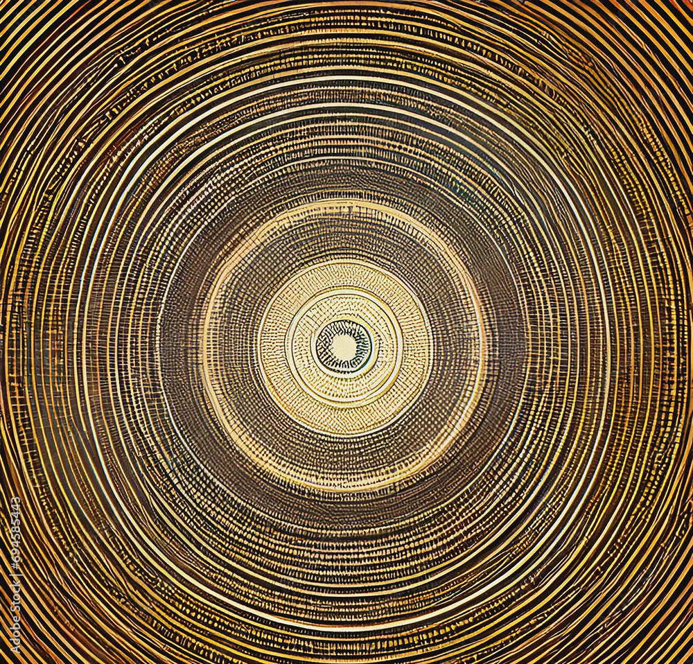Fototapeta premium Colorful circle image, abstract background with spiral