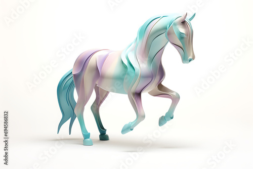 Soft Pop Style Horse Imagery