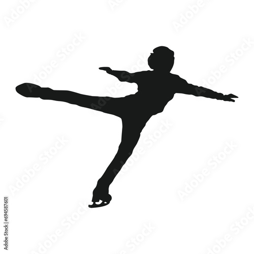 figure skating sport icon vector illustration design