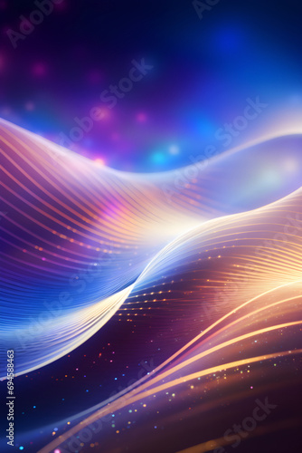 selective focus abstract laser waves background
