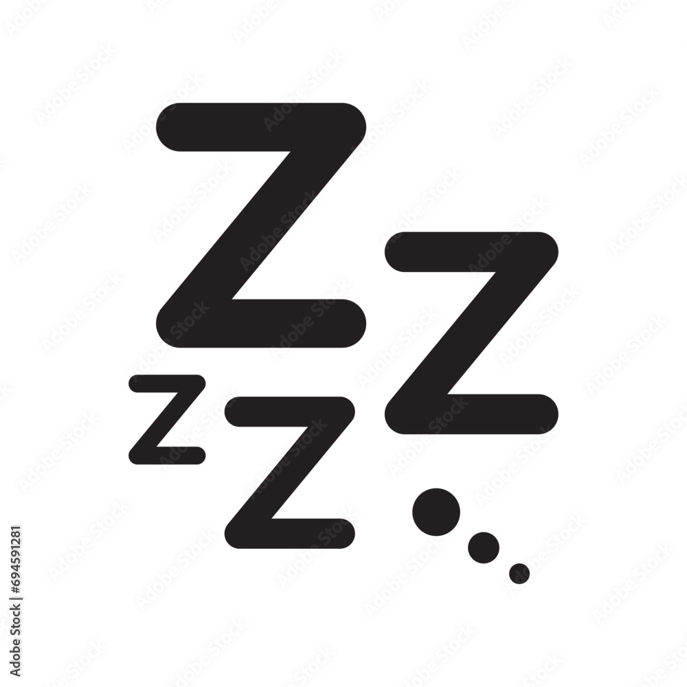 Zzz doodle sleep snore sleepy dream sign illustration vector Zzz doodle sleep snore sleepy dream sign illustration vector