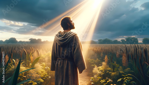 Divine Illumination: Cain's Moment of Contemplation in the Fields
