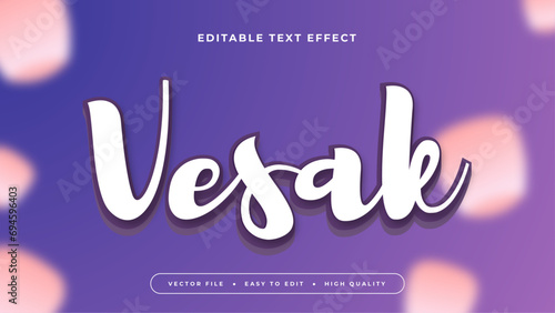 Colorful vesak 3d editable text effect - font style