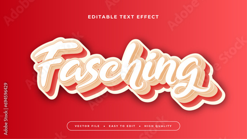 Colorful fasching 3d editable text effect - font style