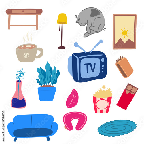 Living room element collection bundle set
