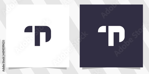 letter tp pt logo design