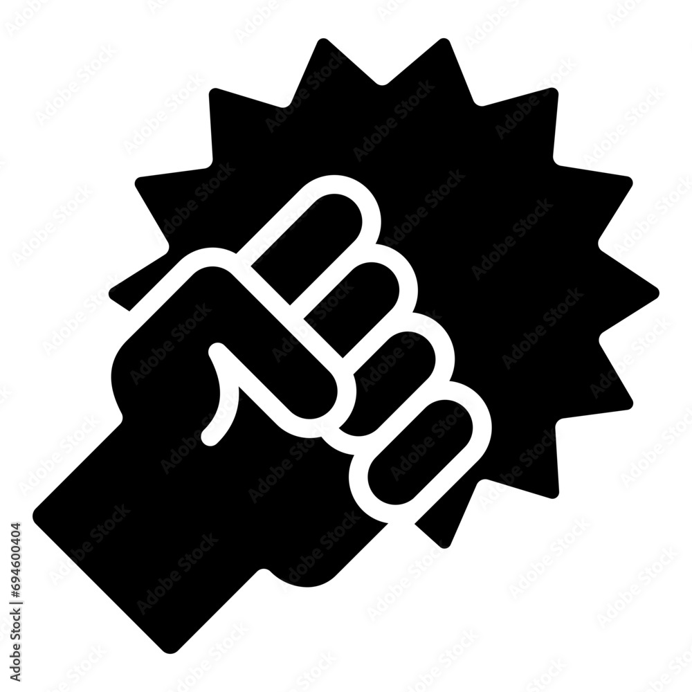 Violence Glyph Icon Violence Glyph Icon