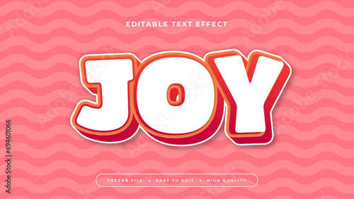 Colorful joy 3d editable text effect - font style