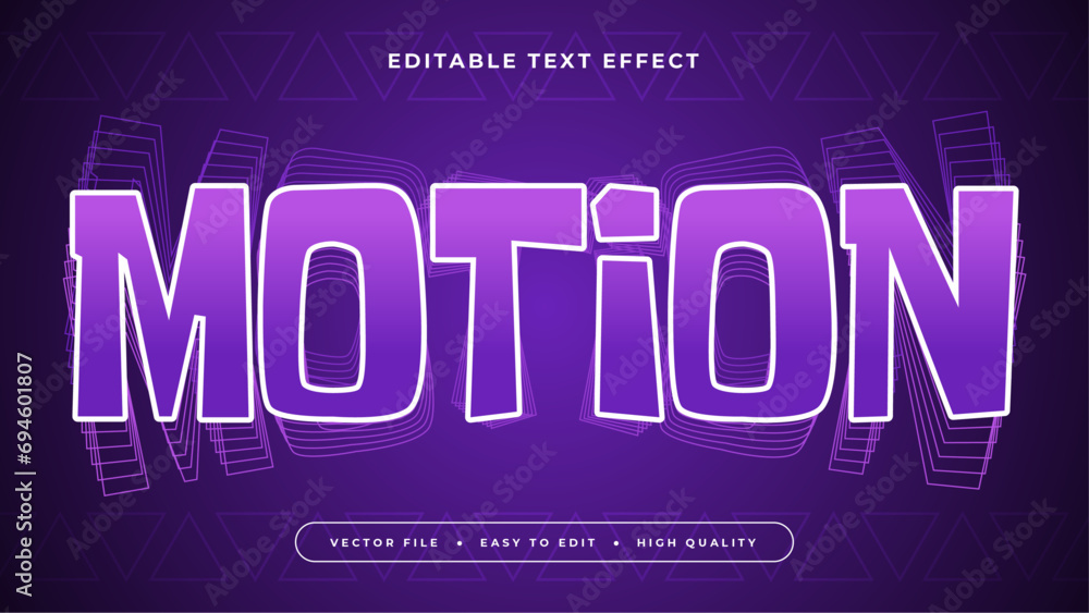Purple white motion 3d editable text effect - font style Purple white motion 3d editable text effect - font style