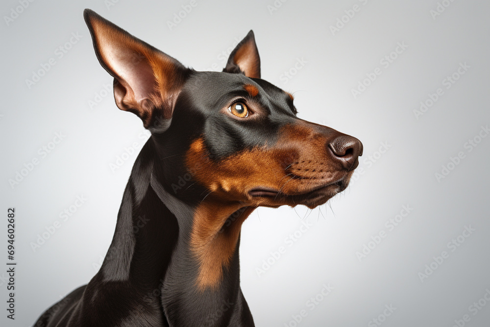 Doberman pinscher dog