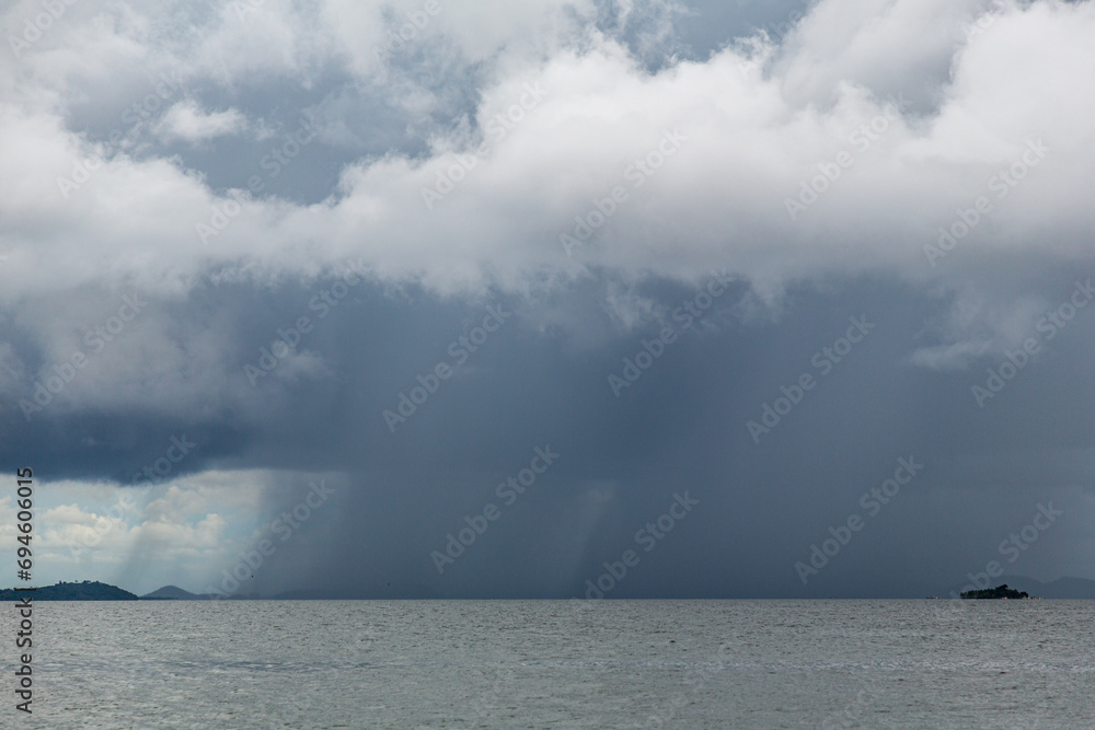 storm over the sea