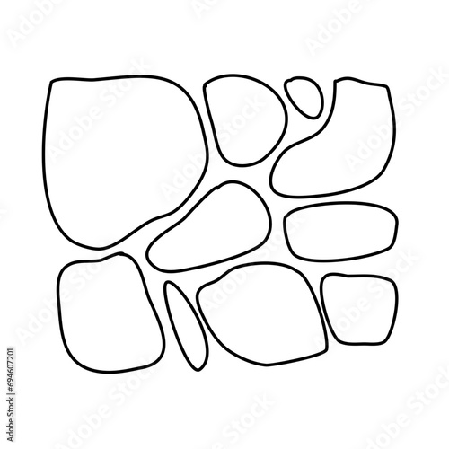 Stone path vector