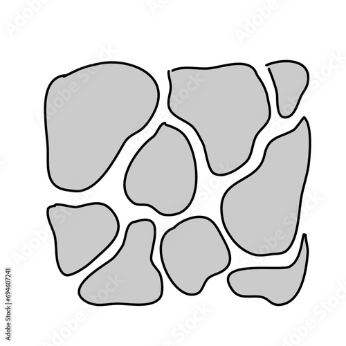 Stone path vector