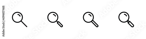 Search icon set vector illustration for web, ui, and mobile apps