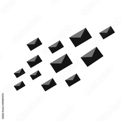letter and speed post  delivery icon
