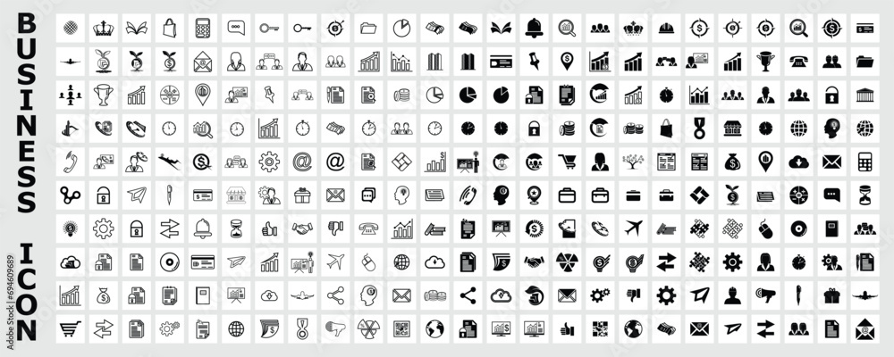economic finance office business bundle icon vector design, business web design icon set - obrazy, fototapety, plakaty 