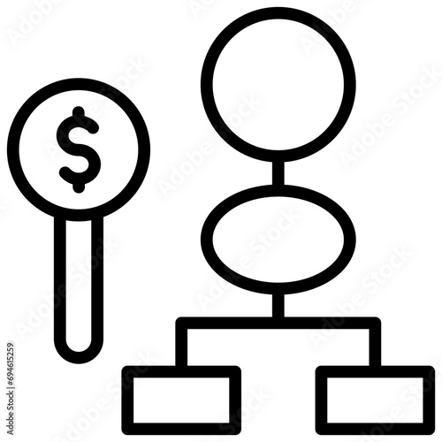 Structure Of A Bid Outline Icon