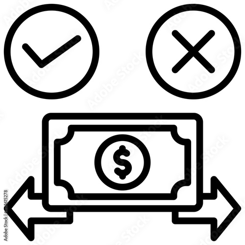 Buy Out Option Outline Icon