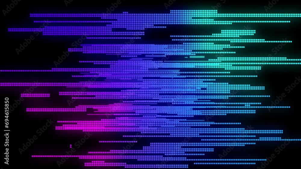 abstract digital animation with colorful gradient video effect and many small dots flickering in black background. They are more and more and zoom in abstract digital animation with colorful gradient video effect and many small dots flickering in black background. They are more and more and zoom in