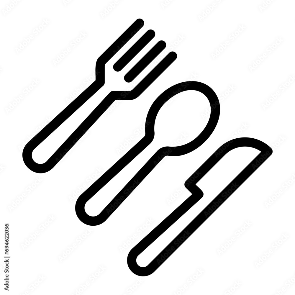 tableware line icon tableware line icon
