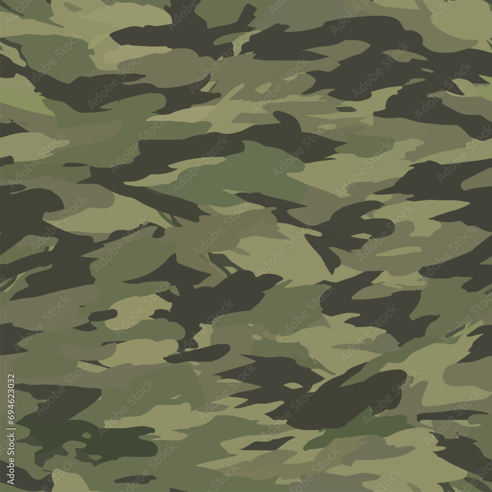Fototapeta premium Contemporary Urban Camouflage Vector Military Textile Print, Abstract Army Style Modern Fabric Template