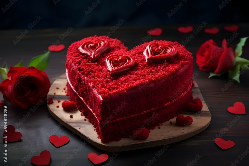 chocolate cake with red rose chocolate cake with red rose