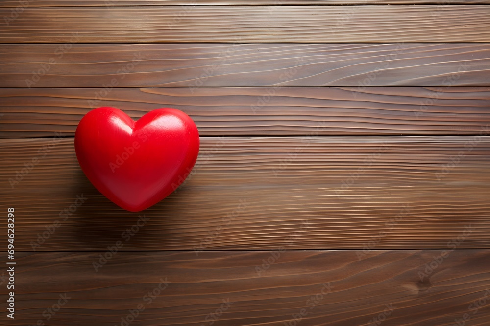 red heart on wood background red heart on wood background