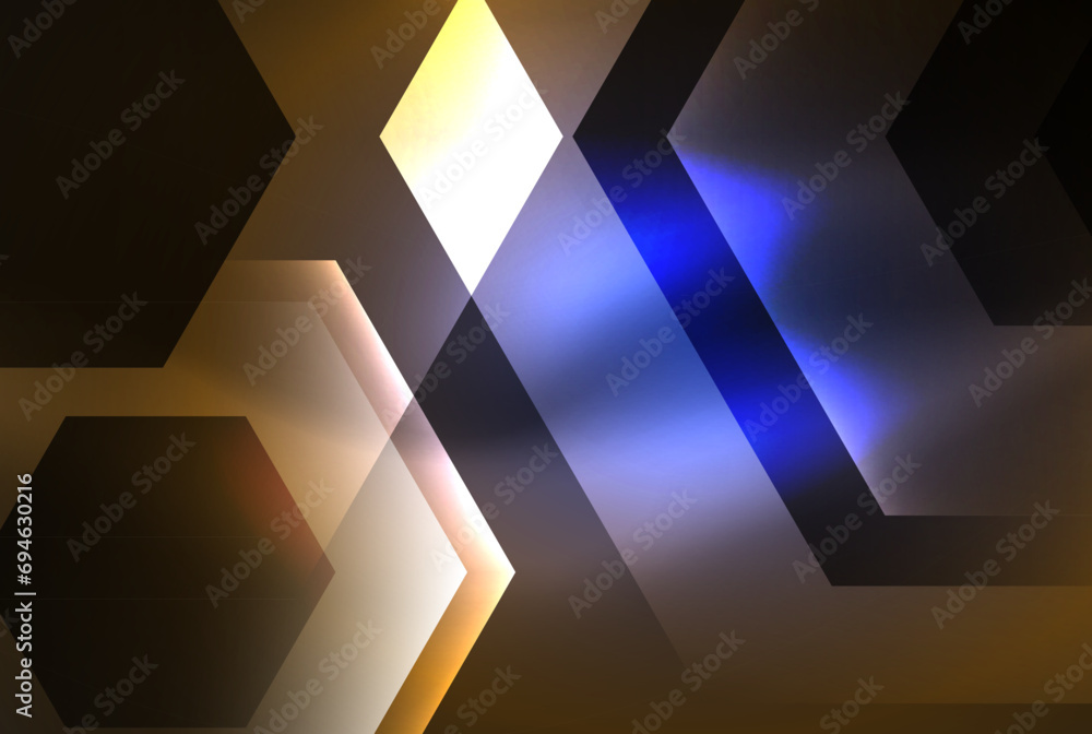 Arrow hexagon neon light glowing shapes background. Vector illustration For Wallpaper, Banner, Background, Card, Book Illustration, landing page Arrow hexagon neon light glowing shapes background. Vector illustration For Wallpaper, Banner, Background, Card, Book Illustration, landing page