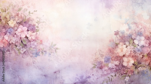 Watercolor shabby chic scrapbooking paper pastel colors photo