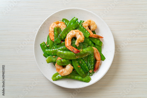 Stir-Fried Green Peas with Shrimp photo