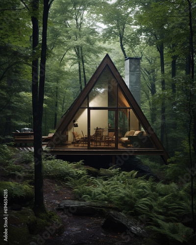 Architector, house design, Cabin, New York state